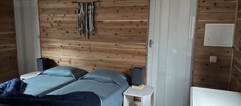 Pleasant cabin with Páteo 5 minutes from the City