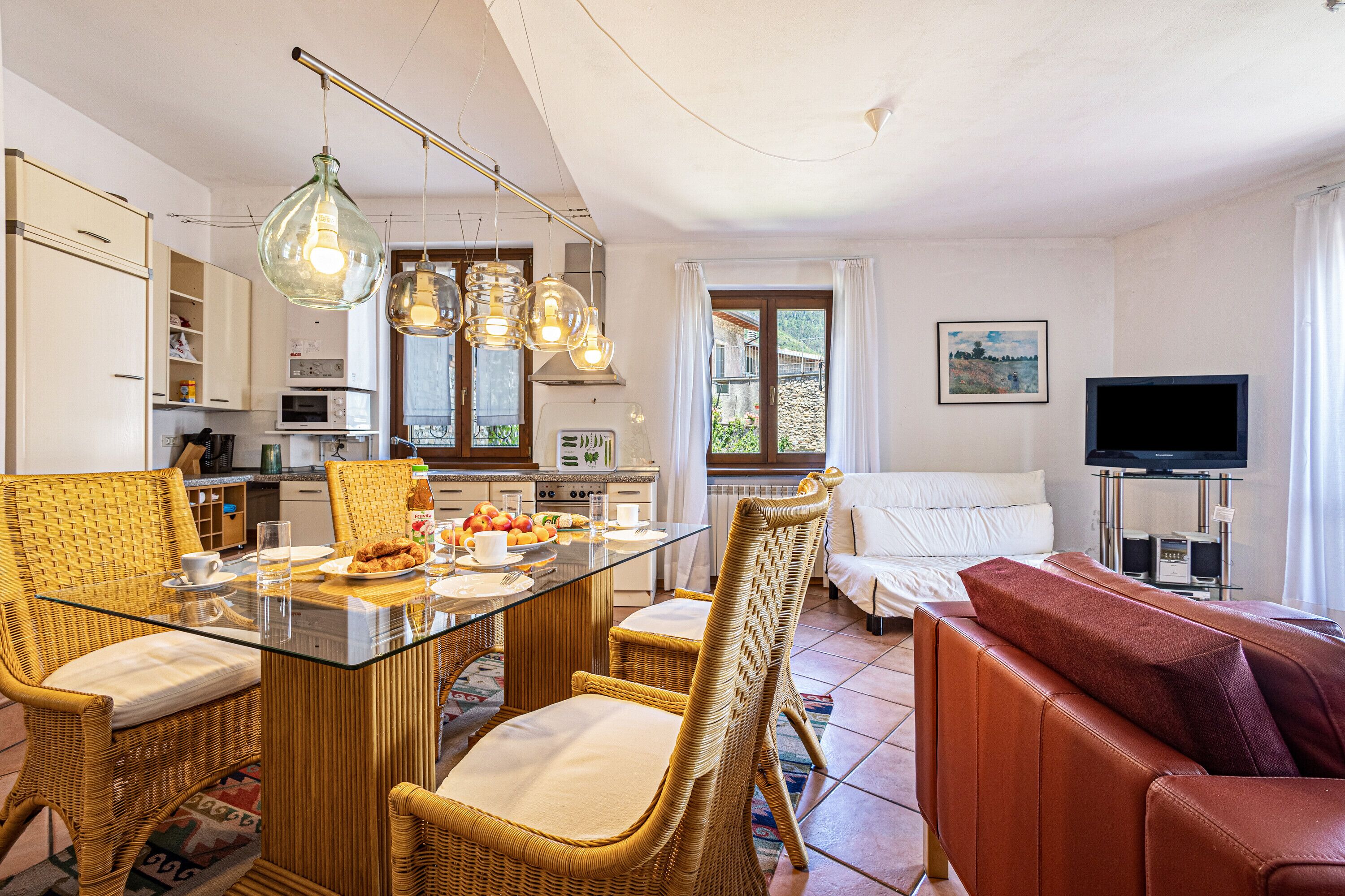 Télévision, cheminée, chaîne hi-fi