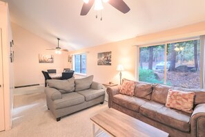 TV, DVD player, foosball, table tennis