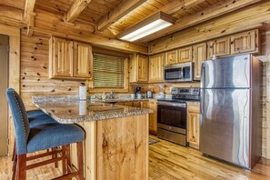 Fridge, microwave, dishwasher, coffee/tea maker