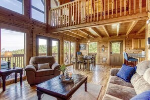 TV, fireplace, video games