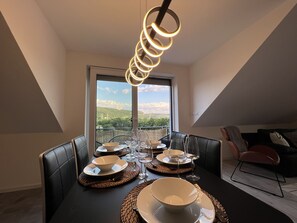 Dining - BlackNCozy - Design apartment with box-spring bed and balcony (Lörrach)