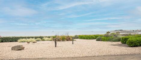 Vlak bij het strand