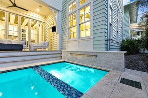 Una piscina riscaldata