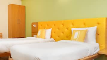 In-room safe, desk, laptop workspace, soundproofing