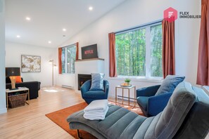 TV connectée, cheminée