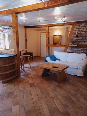 Télévision, lecteur de DVD, livres, vidéothèque