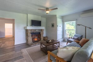 TV connectée, cheminée