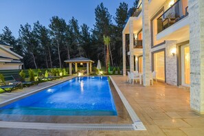 A heated pool