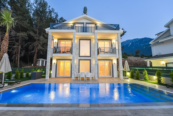 Una piscina riscaldata