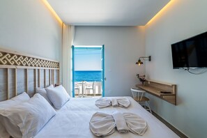 Suite, Balcony, Sea View | Desk, laptop workspace, iron/ironing board, free WiFi - Livikon by the Sea (Sfakia)