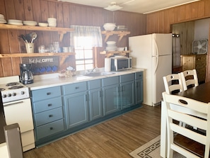 Fridge, microwave, oven, stovetop - Relaxing Cabin Getaway with Lake Front View! (Garrison)