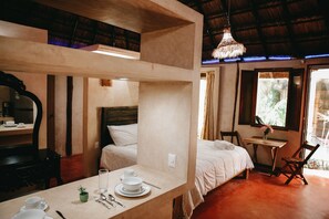 Deluxe Bungalow King | Free WiFi, bed sheets - Hotel Lechuga de Mar Tulum with Pool and Beach Club Access (Tulum)