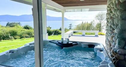 Sunset, Water Views with Hot Tub, Large Deck, and Privacy