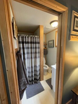 Hair dryer, towels