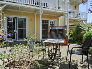 Terrace/patio - Apartment K4 - 2-room apartment for 2 pers. on the ground floor, WLAN (Graal-Müritz)