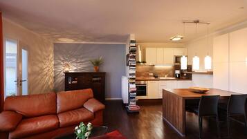 TV, DVD player, stereo