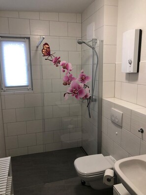 Hair dryer - Vacation apartment KWU 5 OG - "Orchidee" - bright and chic, 2-room apartment for im (Gelbensande)