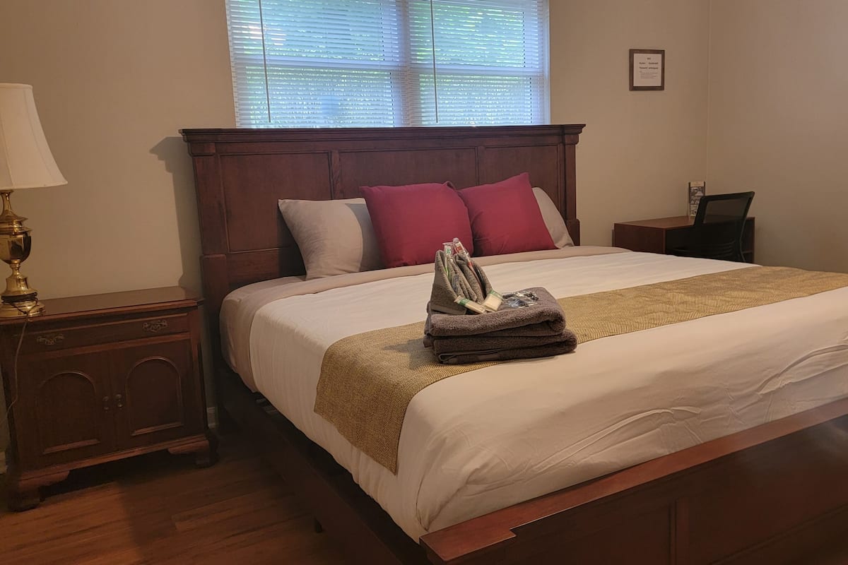 Deluxe studio | 1 slaapkamer, lakens van Egyptisch katoen, luxe beddengoed