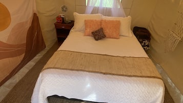 1 soveværelse, sengetøj