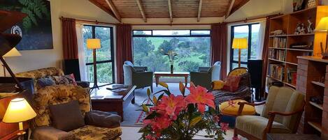 TV, DVD player, stereo