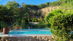 Outdoor pool, a heated pool - Beautiful Provencal villa with private pool (Carqueiranne)