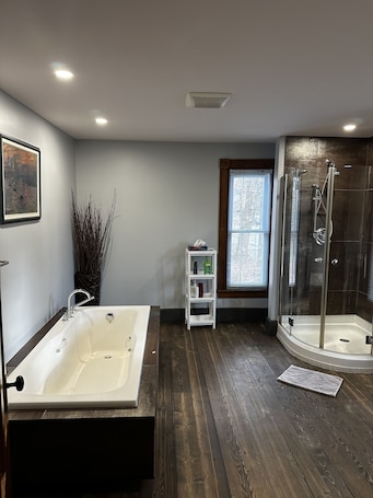 Hair dryer, towels, soap, shampoo. Renovated wooden house with AC, pool table, ping pong close lakes and mountains.