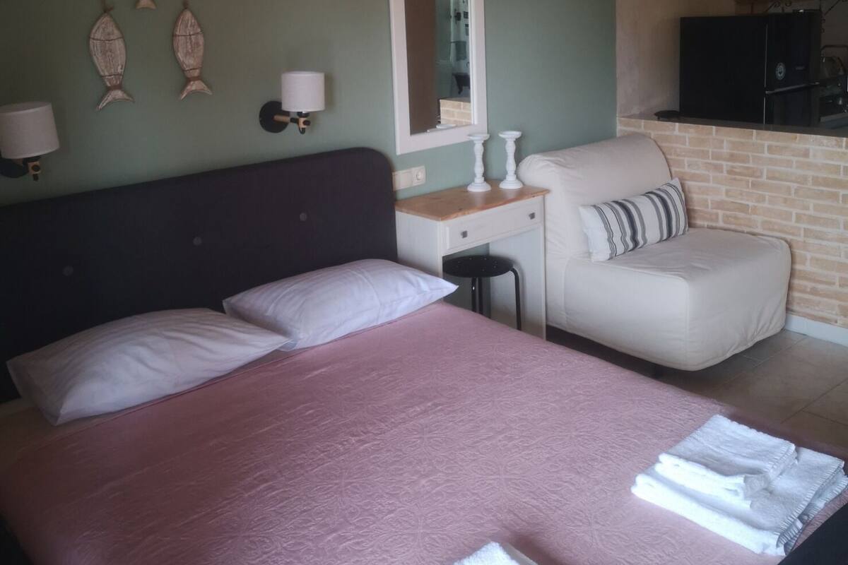 Traditional-Studio, Nichtraucher, Meerblick | Allergikerbettwaren, Betten mit Memory-Foam-Matratzen