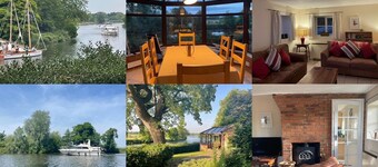 Riverside cottage in idyllic  location with private mooring.Great for fishing!