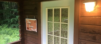 One Room Log Cabin in beautiful Woodland Campground