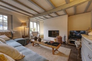 TV, fireplace - Magnificent farmhouse in a dream environment (Saint-Pierre-le-Viger)