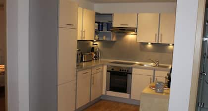 Small vacation apartment (65m²) with "beautiful view" Garden with playground