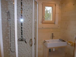 Shower - Chalet, view mountain, terrace, tv, 85m², Villard de Lans (Lans-en-Vercors)