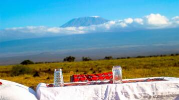 Ferienhütte | Speisen im Freien