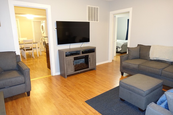 Couch folds out for another bed