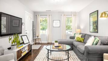 Smart-tv och en stereo