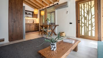 Superior Villa, 1 Bedroom | Living area | 30-inch LCD TV with cable channels, TV