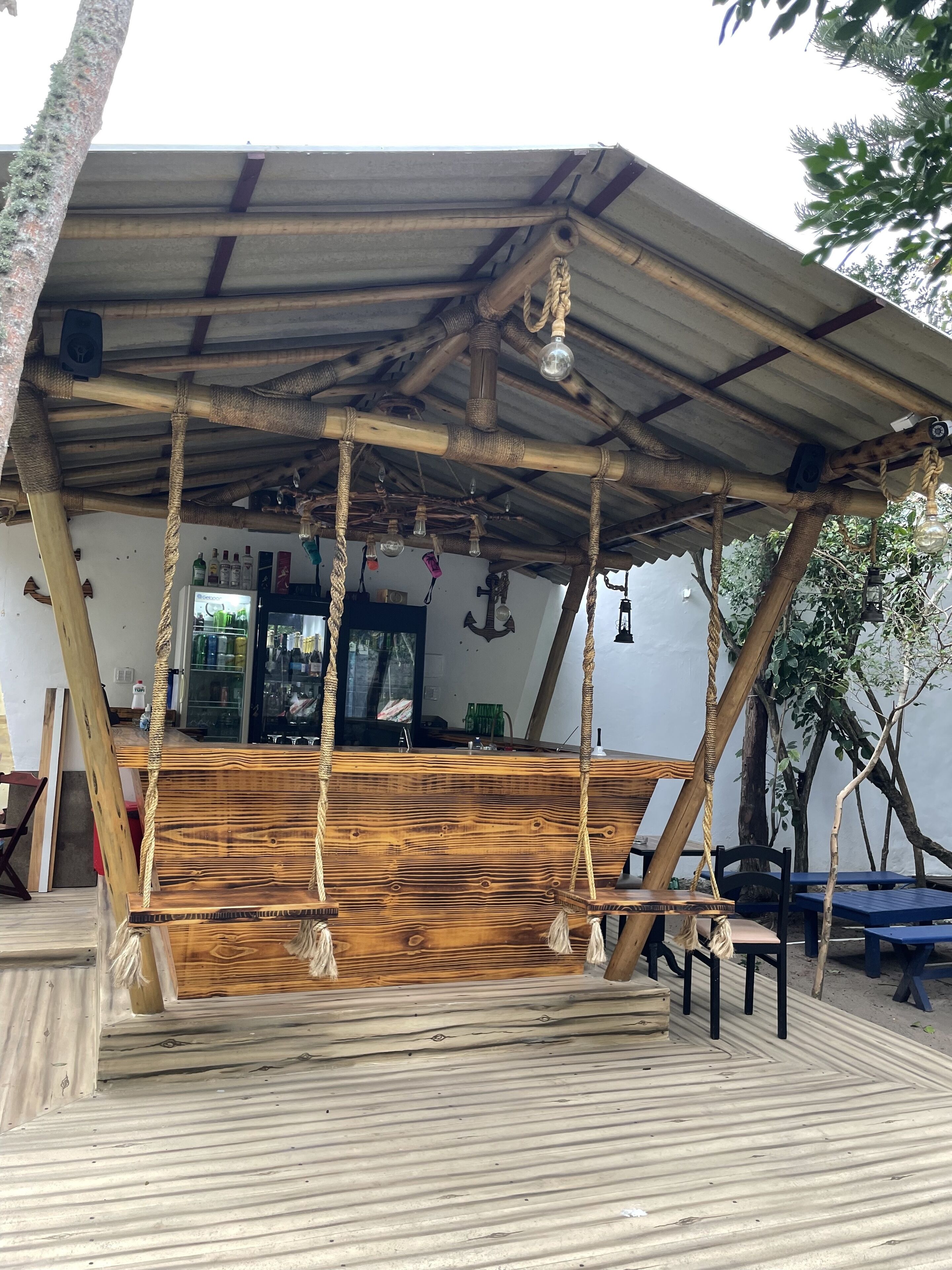 Área externa para banquete