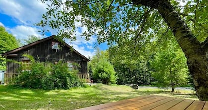 Stream Side Cabin surrounded by woods + Fire Pit