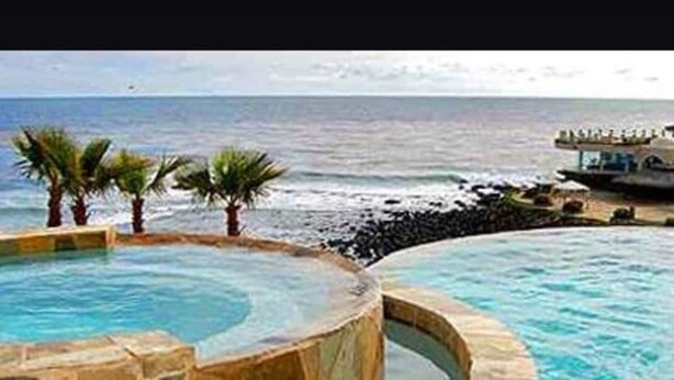 Outdoor pool, a heated pool - Las Olas grand Oceanfront Luxury Condominium (Calafia   Rosarito Baja California)