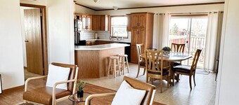 Three bedroom home on a large lot with a lake view