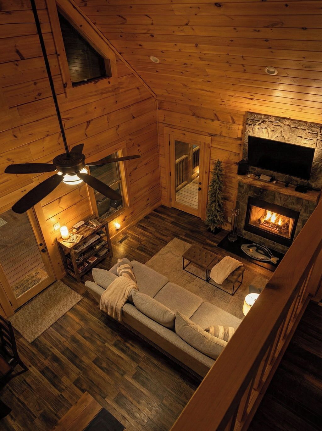 TV, fireplace, DVD player