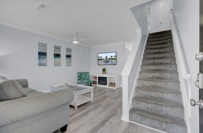 TV connectée, cheminée