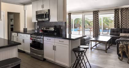 You will be close to Strip and downtown area shopping. Heated pool per request.