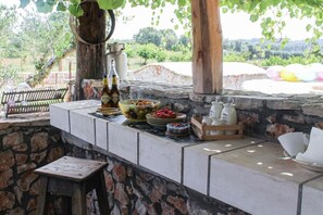 Ferienhaus, 2 Schlafzimmer, Raucher, eigener Pool | Innenbereich