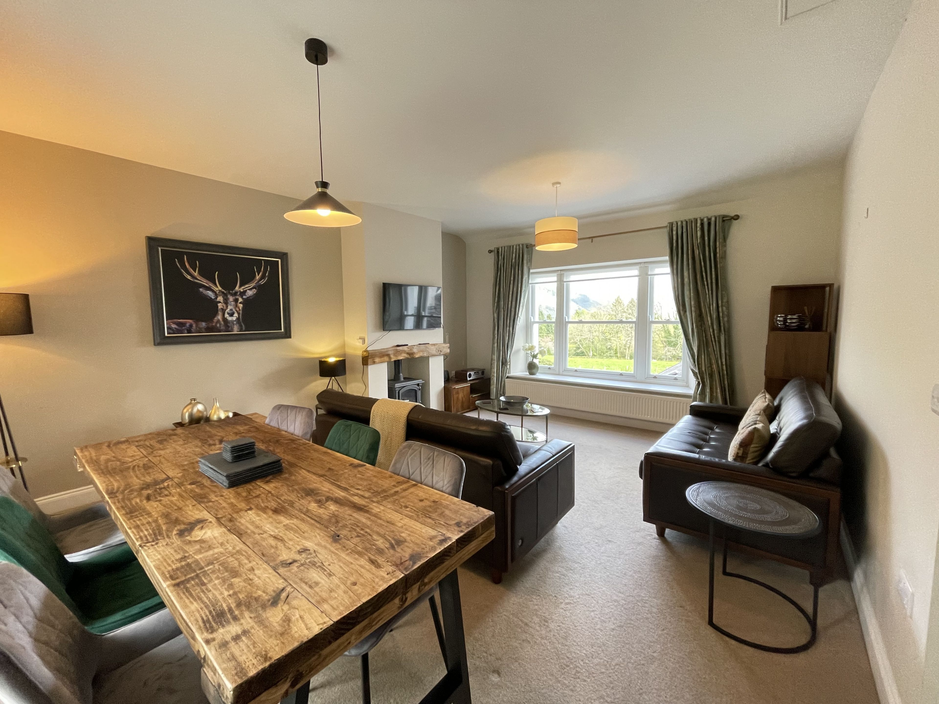 TV connectée, cheminée