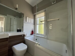 Hair dryer, towels