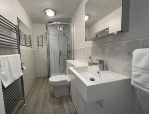 Hair dryer, towels