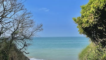 Vlak bij het strand