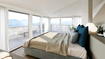 2 bedrooms, in-room safe, desk, iron/ironing board